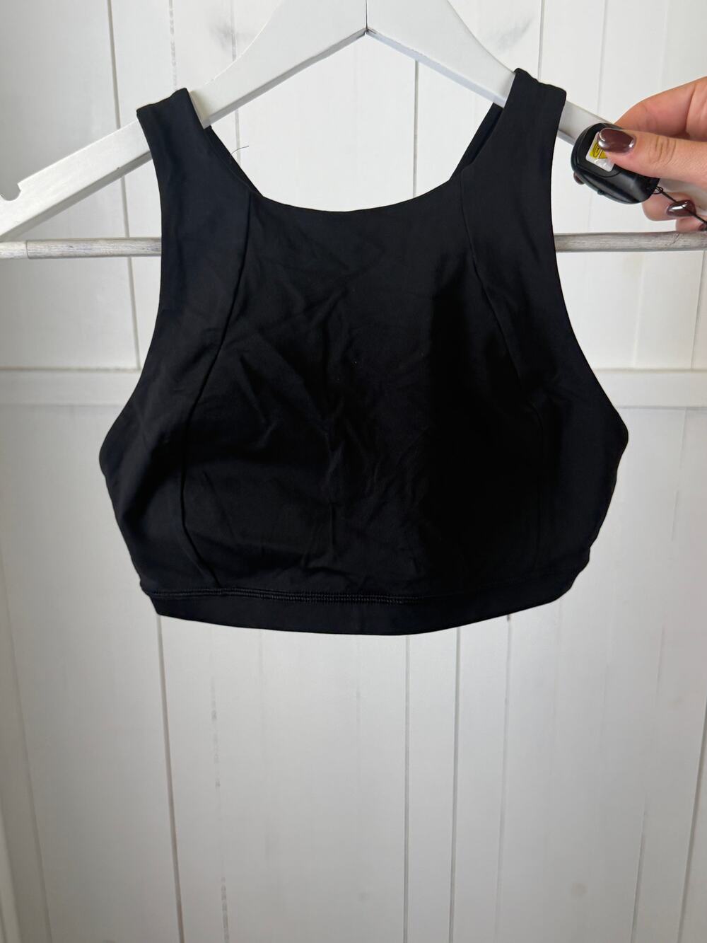 Lululemon Black Sports Bra Size M Nylon Excellent Condition